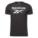 Kort�rmet T-shirt til M�nd Reebok BIG LOGO TEE HD4222 Sort #3