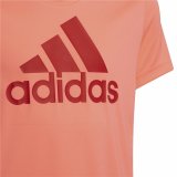 Brne Kortrmet T-shirt Adidas Designed to Move Laksefarvet #2