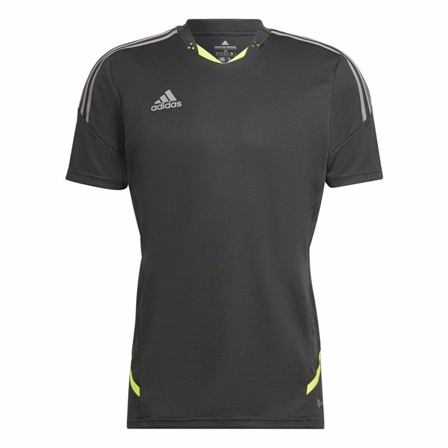 Kortrmet fodboldtrje til mnd Adidas Con22 Sort #1