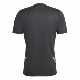 Kortrmet fodboldtrje til mnd Adidas Con22 Sort #2
