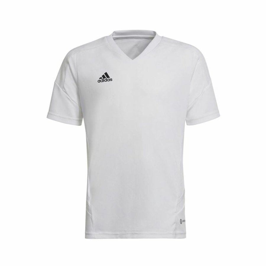 Kortrmet fodboldtrje til brn Adidas Con22 Hvid #1
