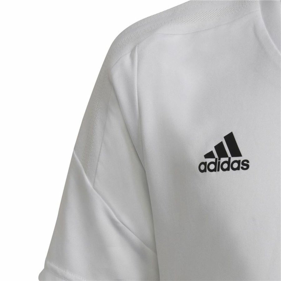 Kortrmet fodboldtrje til brn Adidas Con22 Hvid #2
