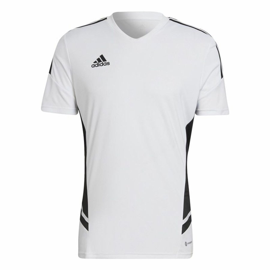 Kortrmet fodboldtrje til mnd Adidas Con22 Hvid #1