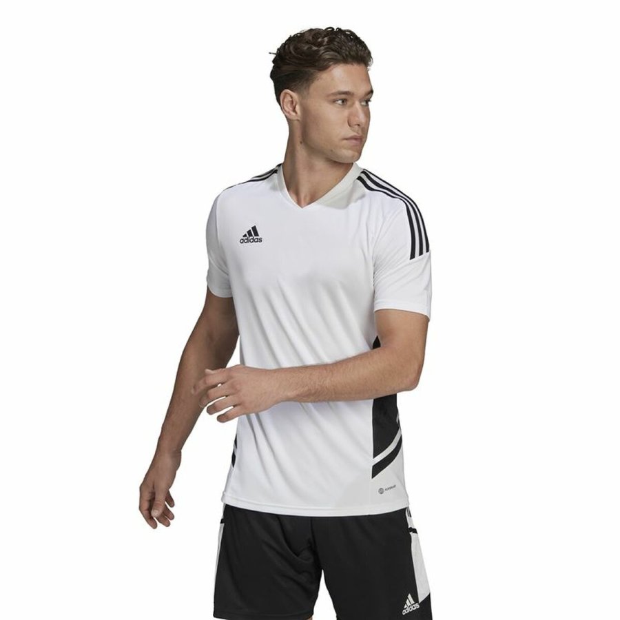 Kortrmet fodboldtrje til mnd Adidas Con22 Hvid #3