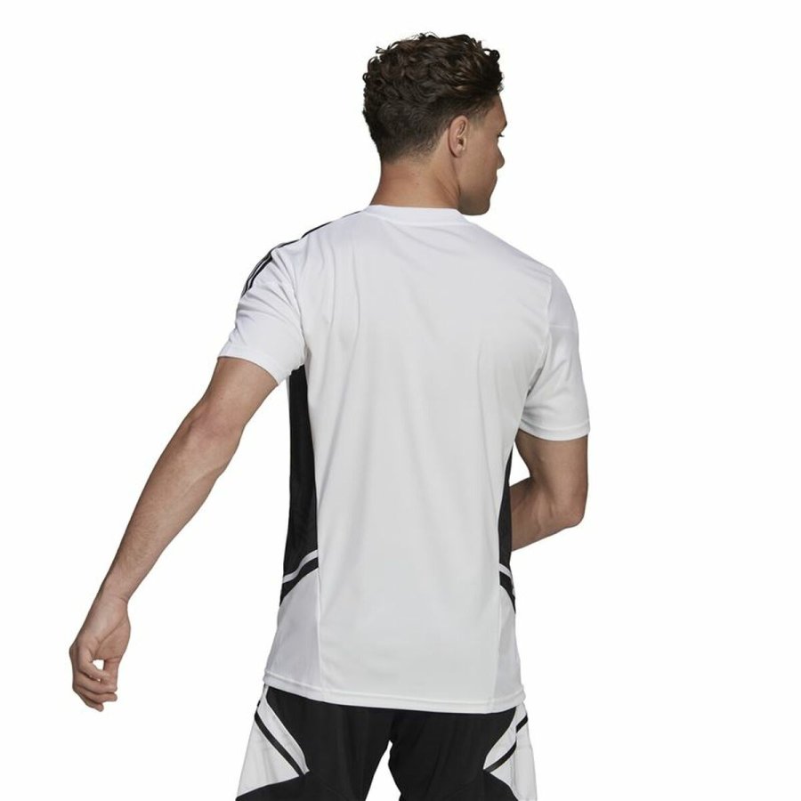 Kortrmet fodboldtrje til mnd Adidas Con22 Hvid #4