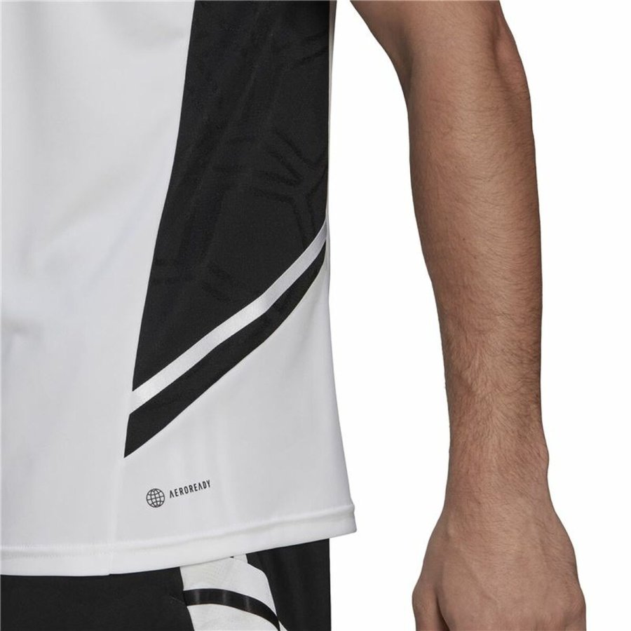 Kortrmet fodboldtrje til mnd Adidas Con22 Hvid #7