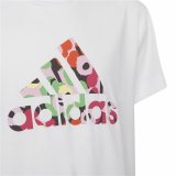 B�rne Kort�rmet T-shirt Adidas x Marimekko Hvid #4