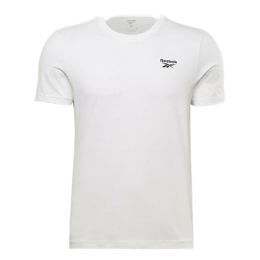 Kortrmet T-shirt til Mnd Reebok Identity Left Chest Logo Hvid #2