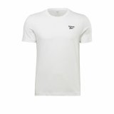 Kortrmet T-shirt til Mnd Reebok Identity Left Chest Logo Hvid #1