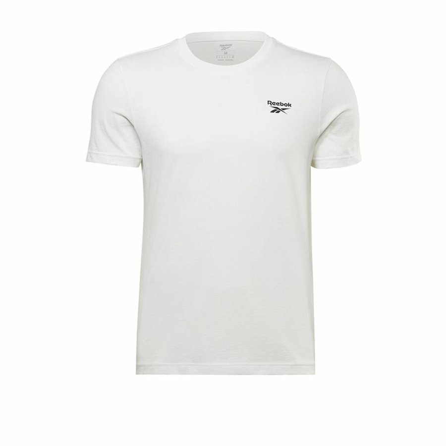 Kortrmet T-shirt til Mnd Reebok Identity Left Chest Logo Hvid #1