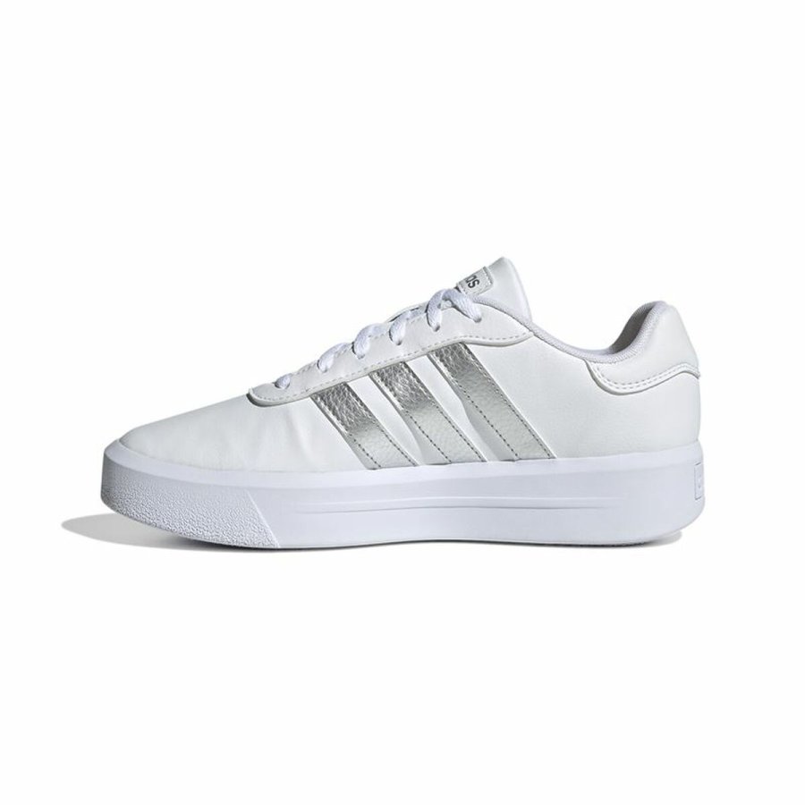 Kvinde Casual Sneakers Adidas Court Platform Hvid #2