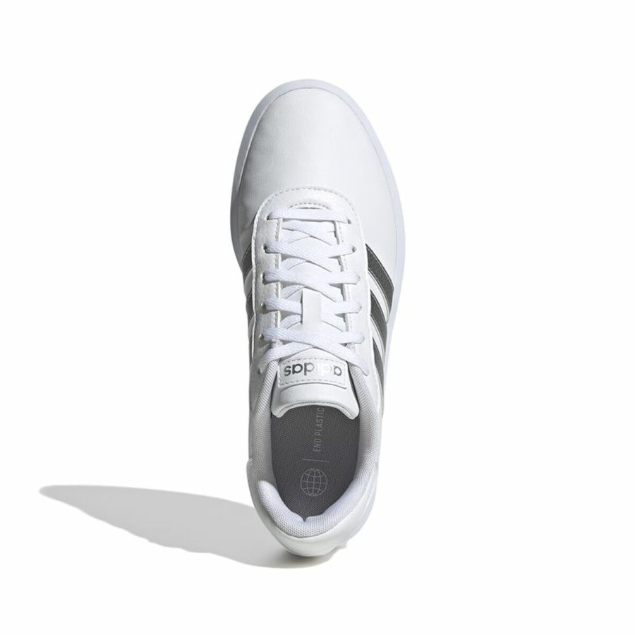 Kvinde Casual Sneakers Adidas Court Platform Hvid #4