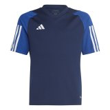 Kort�rmet fodboldtr�je til b�rn Adidas HK7639 Bl� (7-8 �r) #1