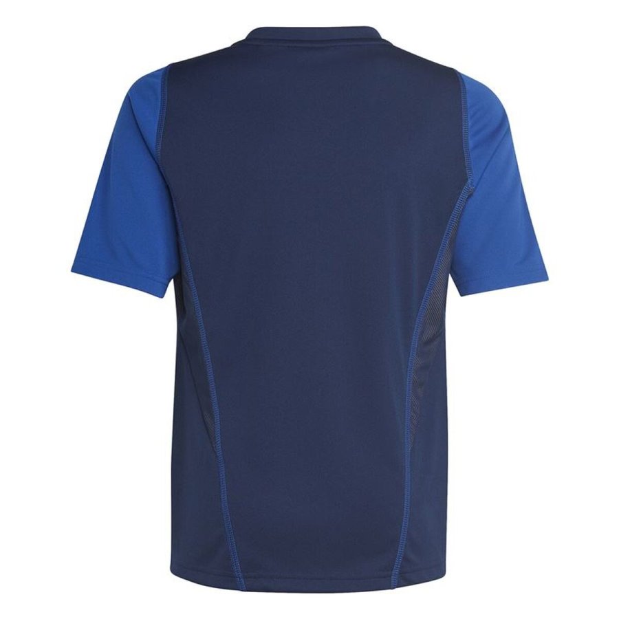 Kort�rmet fodboldtr�je til b�rn Adidas HK7639 Bl� (7-8 �r) #2