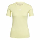 Kort�rmet T-shirt til Kvinder Adidas Techfit Training Gul #1