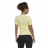 Kort�rmet T-shirt til Kvinder Adidas Techfit Training Gul #5