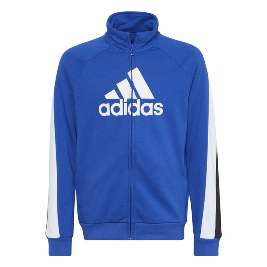 Trningsdragt til brn Adidas Colourblock Bl Sort #7