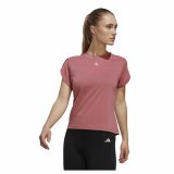 Kortrmet T-shirt til Kvinder Adidas trainning Floral  Mrk pink #1
