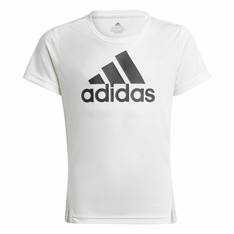 Brne Kortrmet T-shirt Adidas Designed To Move Hvid #3