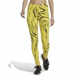 Sport leggins til kvinder Adidas Future Icons Animal-Print Gul #6