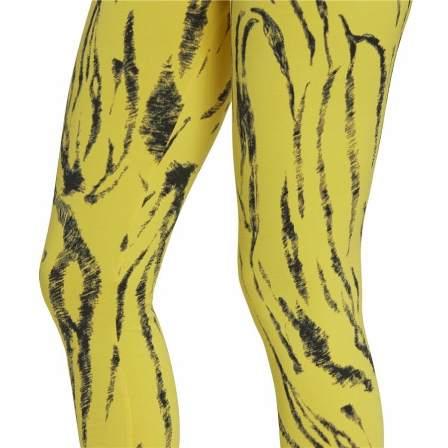 Sport leggins til kvinder Adidas Future Icons Animal-Print Gul #2