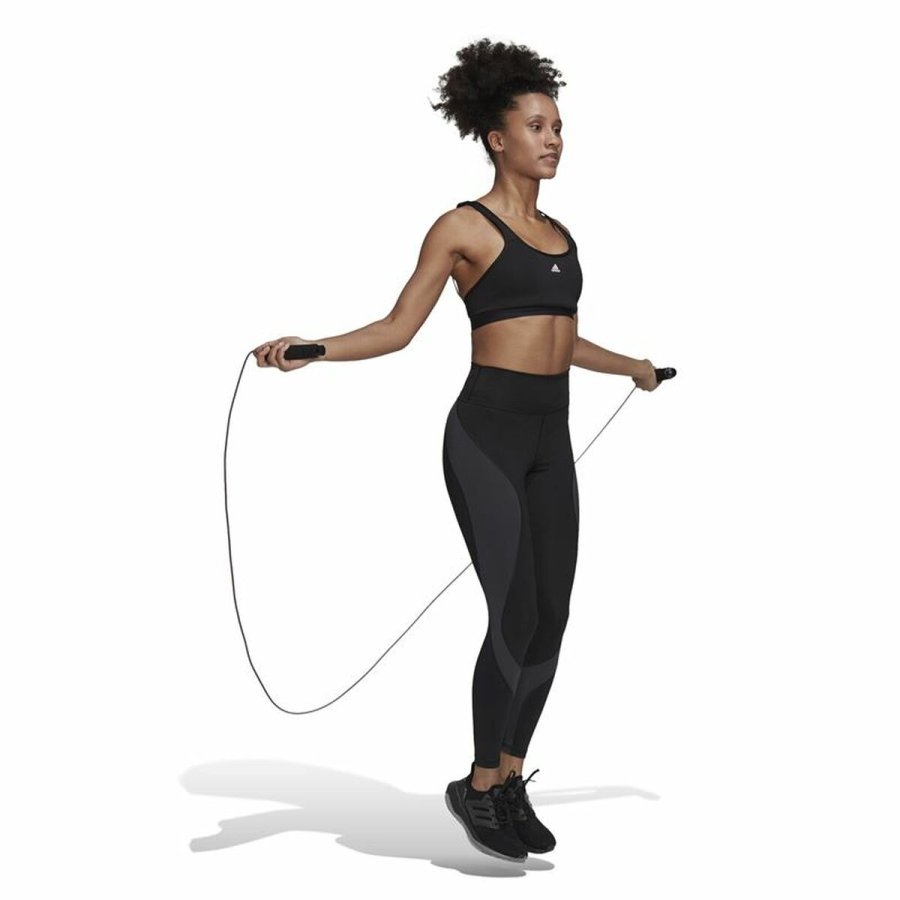 Sport leggins til kvinder Adidas 7/8 Essentials Hiit Colorblock Sort #4