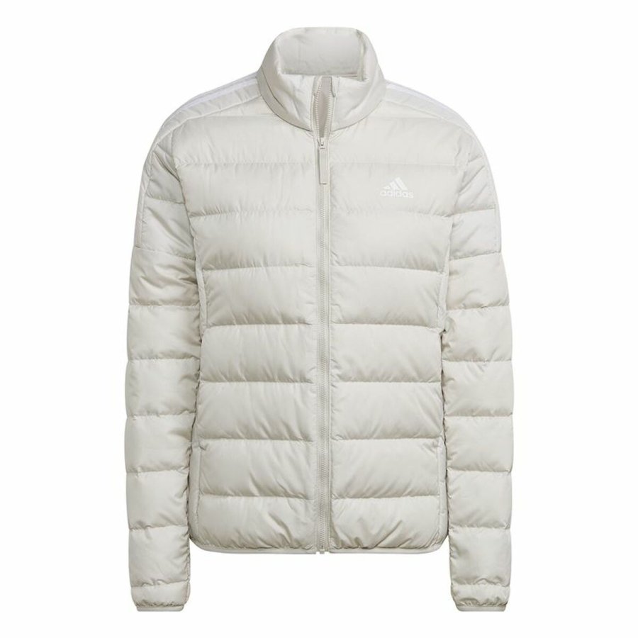 Sportsjakke til damer Adidas Essentials Hvid #1