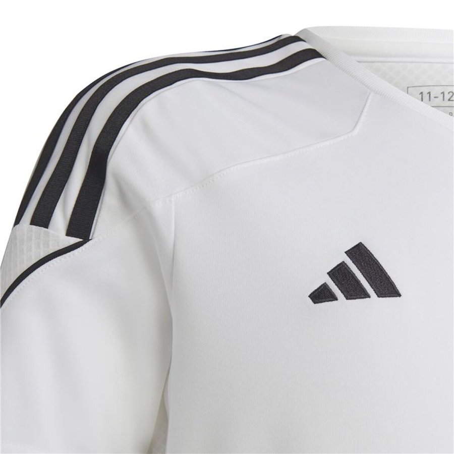 Kort�rmet fodboldtr�je til b�rn Adidas Tiro 23 Hvid #3