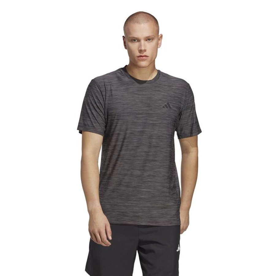Kort�rmet T-shirt til M�nd Adidas IC7418 M�rkegr� (S) #2