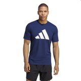 Kort�rmet T-shirt til M�nd Adidas Training Essentials Feel Ready M�rkebl� #2