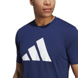 Kort�rmet T-shirt til M�nd Adidas Training Essentials Feel Ready M�rkebl� #6