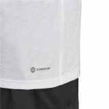 Kortrmet T-shirt til Mnd Adidas Train Essentials Hvid #7