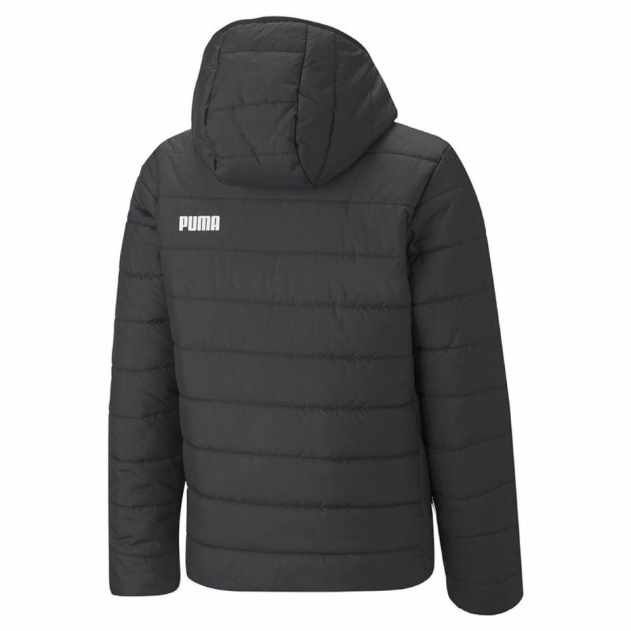 Sportsjakke til brn Puma Essodeddded Sort #3