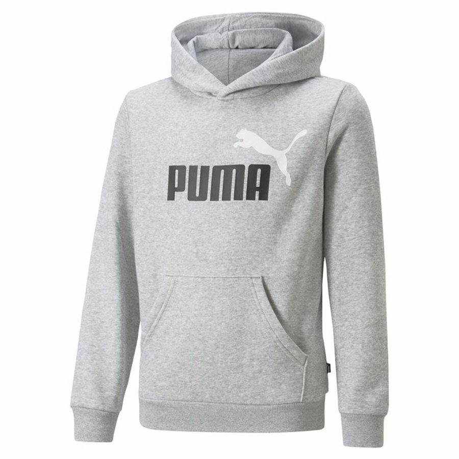 Sweatshirt til Brn Puma Ess+ 2 Col Big Logo Lysegr #1