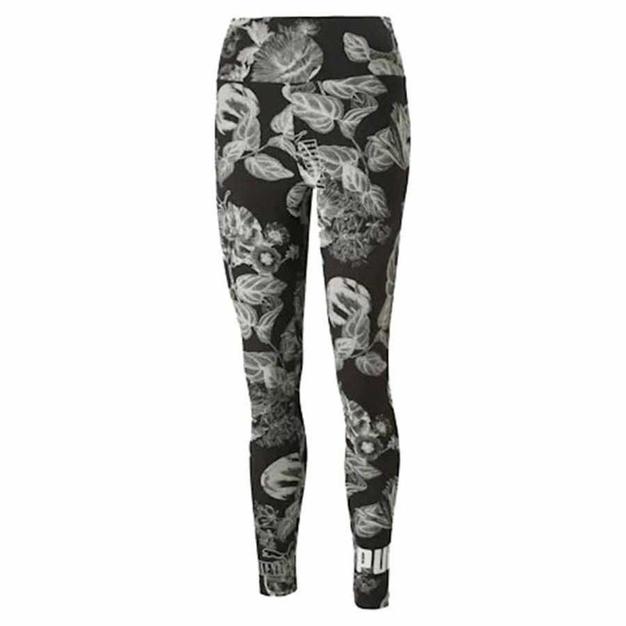 Sport leggins til kvinder Puma Frozen Flower Sort #1