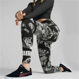 Sport leggins til kvinder Puma Frozen Flower Sort #2