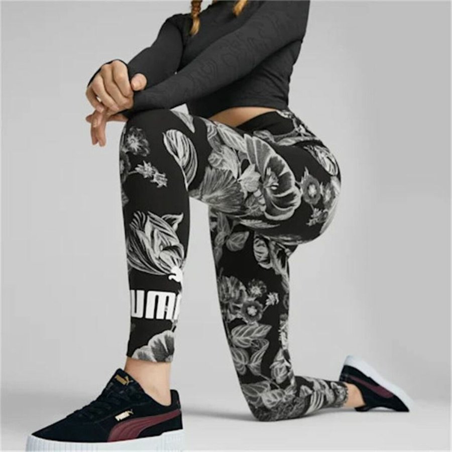 Sport leggins til kvinder Puma Frozen Flower Sort #2