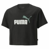 B�rne Kort�rmet T-shirt Puma Logo Cropped  Sort #1