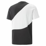 Kortrmet T-shirt til Mnd Puma Powert Hvid Sort #4