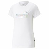 Kortrmet T-shirt til Kvinder Puma Ess+ Nova Shine Hvid #1