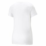 Kortrmet T-shirt til Kvinder Puma Ess+ Nova Shine Hvid #2