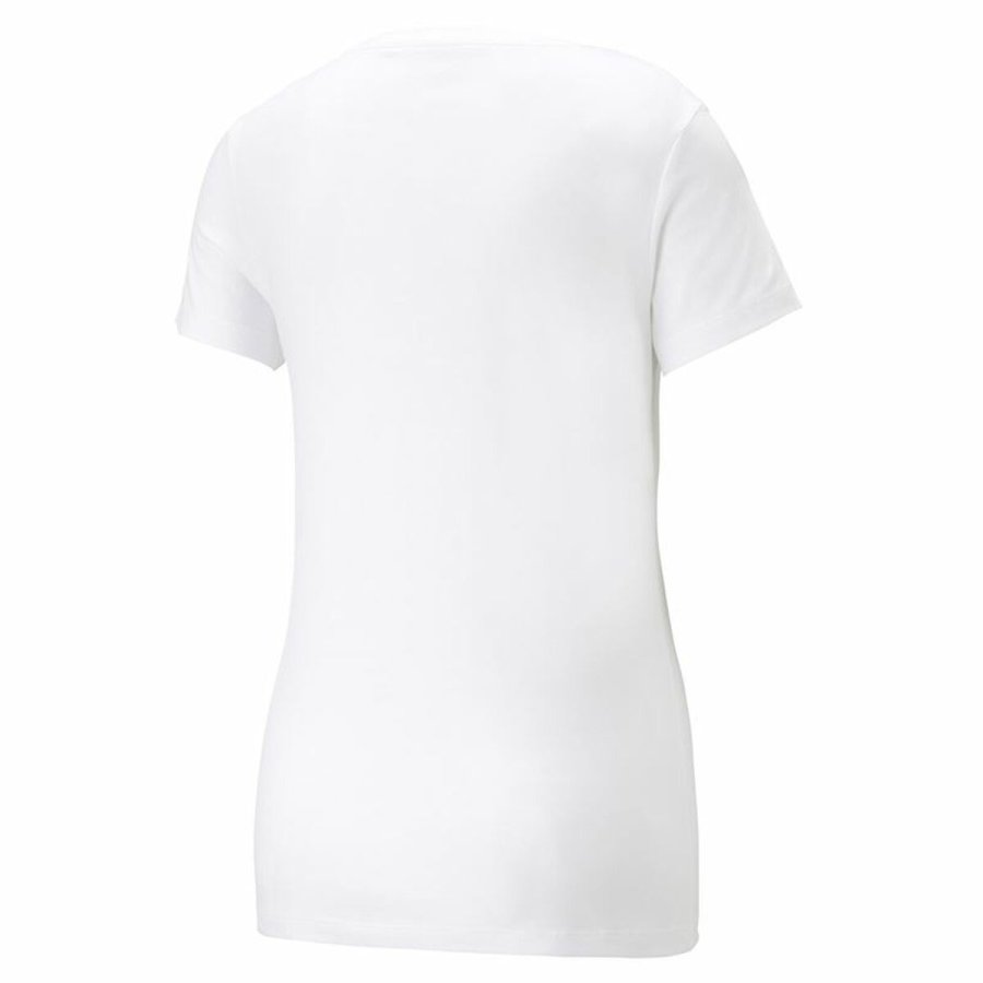 Kortrmet T-shirt til Kvinder Puma Ess+ Nova Shine Hvid #2