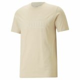 Kort�rmet T-shirt Puma Essentials Elevated Beige Unisex #1