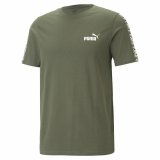 Kortrmet T-shirt til Mnd Puma Ess Tape Camo Moss S Grn Oliven #1