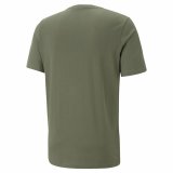 Kortrmet T-shirt til Mnd Puma Ess Tape Camo Moss S Grn Oliven #2