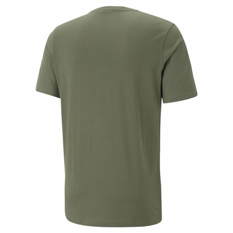 Kortrmet T-shirt til Mnd Puma Ess Tape Camo Moss S Grn Oliven #2