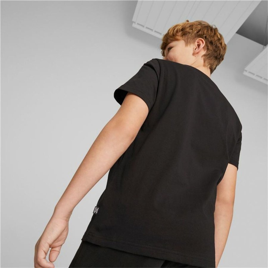 Kortrmet T-shirt til Brn Puma Essentials+ Street Art Grap Sort #5