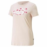 Kortrmet T-shirt til Kvinder Puma Ess+ Animal  Laksefarvet #2
