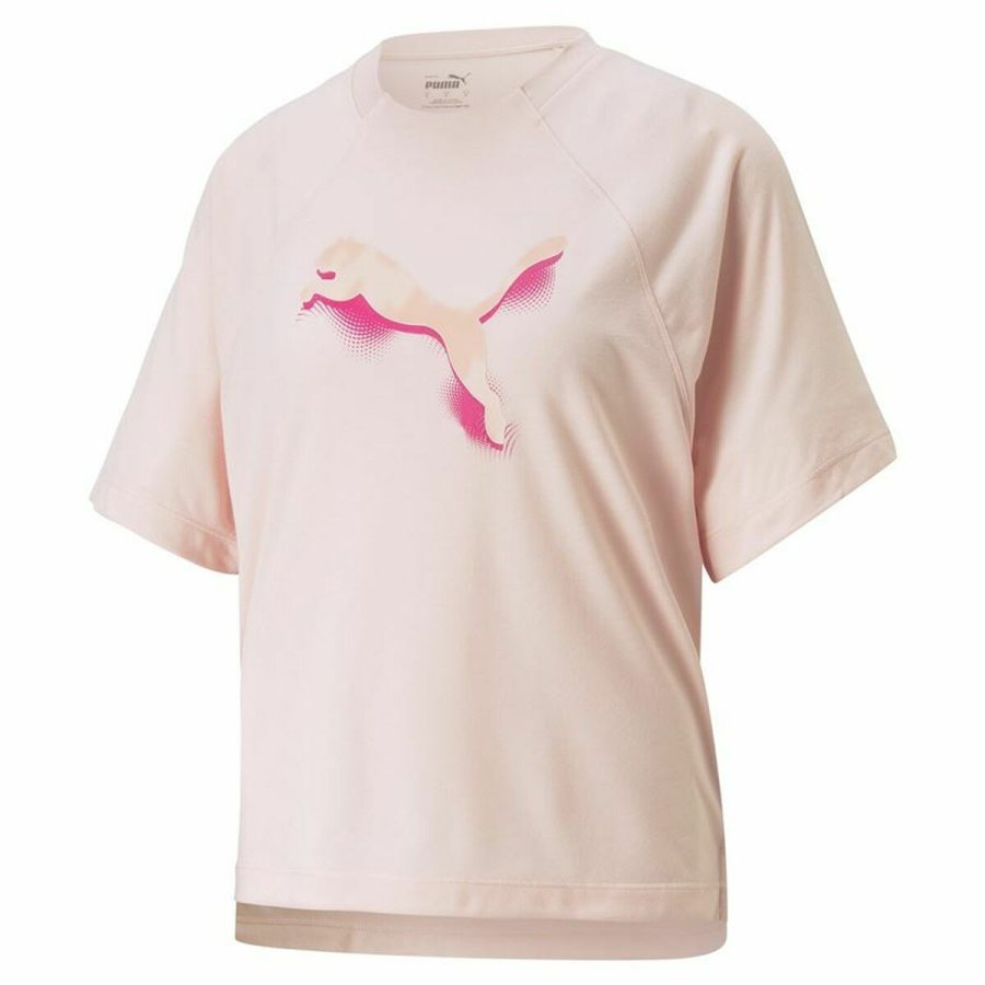 Kort�rmet T-shirt til Kvinder Puma Modernoversi Pink #2