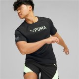 Kortrmet T-shirt til Mnd Puma Ultrabreathe Triblend Sort #6